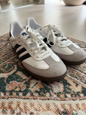 White adidas Samba Classic Sneakers